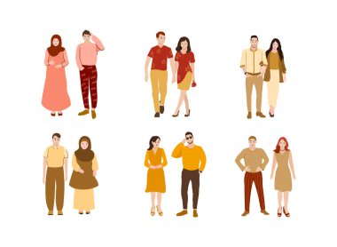 İş ve Pazarlama Etkinlik Vektörü İllüstrasyonu Yapan İnsanlar