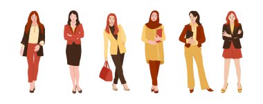 İş ve Pazarlama Etkinlik Vektörü İllüstrasyonu Yapan İnsanlar