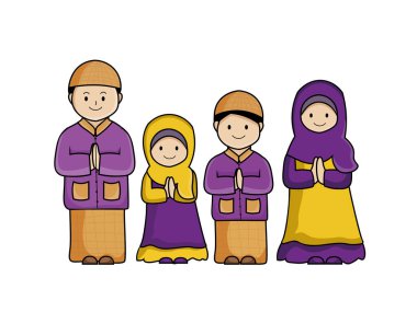 Vektör Düz Sevimli Çizgi Film Karakteri İllüstrasyonu