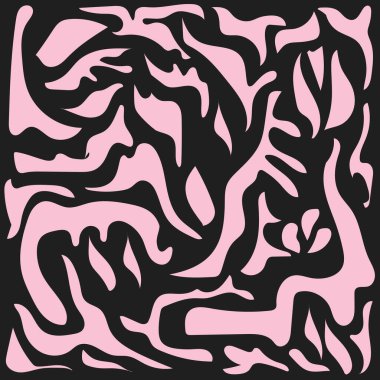 Hand drawn minimalistic abstract pattern. Collage for modern print. Fashion template for design.