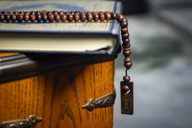 Ramazan ve İslam arkaplan kavramı tespih boncuğu