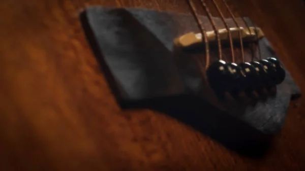 アコースティックギターの裏方 — ストック写真