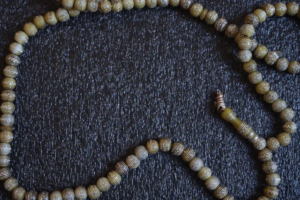 Ramadan Islamic Background Concept Muslim Rosary Beads Greetings Card Banner — Stock Photo, Image