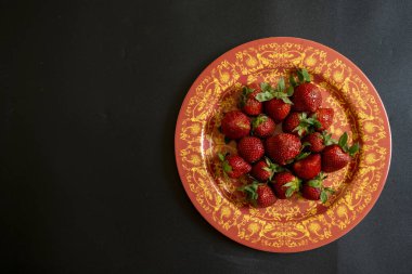 Sağlıklı konsept için çilek arkaplan resmi