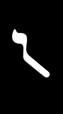 Şeffaf Arkaplan ile İbranice Animasyon Harfi Beyaz Tsadi. Bu ince çizgi animasyonu, açık bir tuval üzerinde pürüzsüz bir şekilde oluşan İbrani harfini resmediyor. Eğitim veya sembolik medya için ideal.