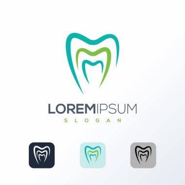 Creative Dental Logo Design Template. Dental Care Logo Concept Icon