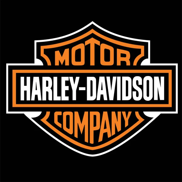 stock vector logo harley davidson, editable eps file