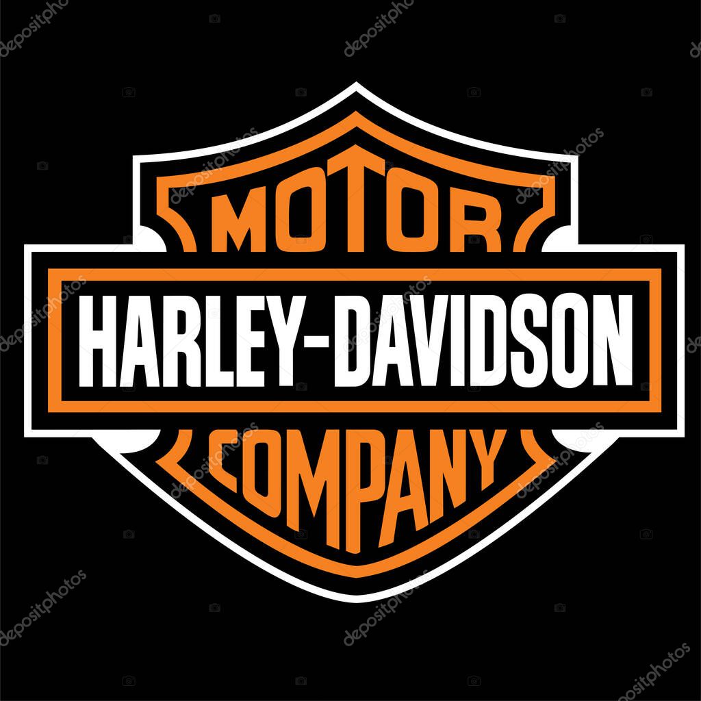 Logo harley davidson, editable eps file