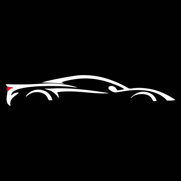 Symbol Logo Schönheit Luxusautos Vektor Editierbare Größe Und Farbe Eps — Stockvektor