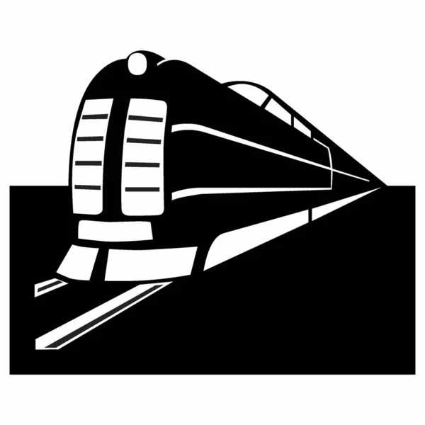 Locomotive Logo Editable Vector Eps File — Vector de stock
