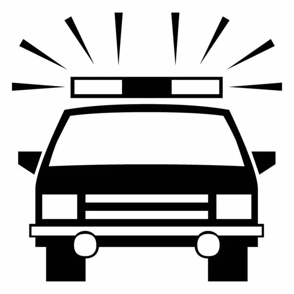 Police Car Logo Editable Vector Eps File — Image vectorielle