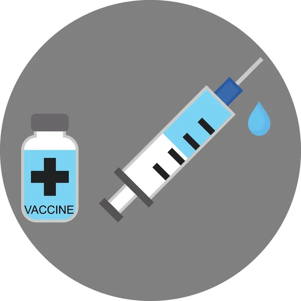 イラストワクチンと注射用ベクター ベクターグラフィックス