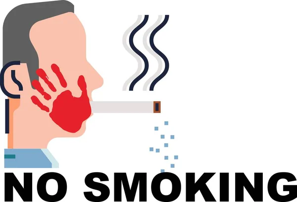 Kein Tabaktag Kein Raucher Logo Editierbare Vektor Eps Datei — Stockvektor