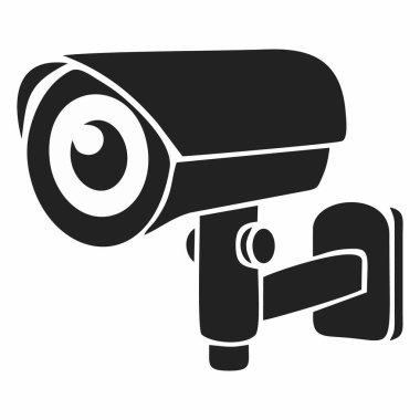 simge illüstrasyonu ccctv, düzenlenebilir boyut ve renk vektörü dosyaları