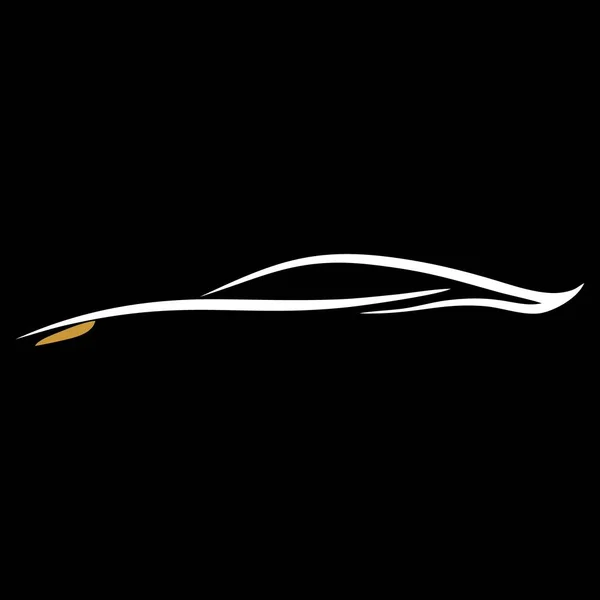 Ilustracja Logo Luksusowy Samochód Edytowalny Rozmiar Kolor Wektor Eps Plik — Wektor stockowy