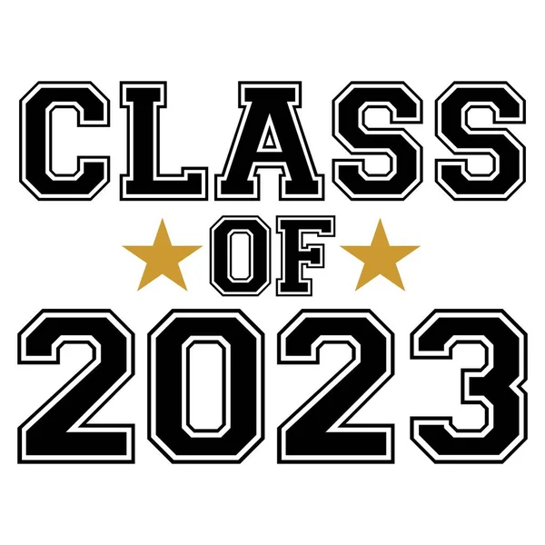 2023年卒業 編集可能なベクトルEpsファイルの上級クラスの手紙 ロイヤリティフリーストックベクター