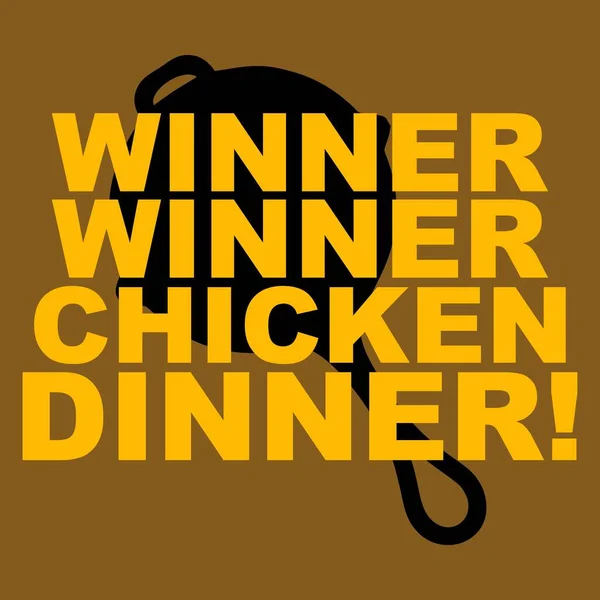 Winner Winner Chicken Dinner Pubg — Stock Vector