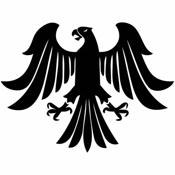 Águila Logotipo Vector Ilustración Archivo Eps Color Tamaño Editable Ilustración de stock