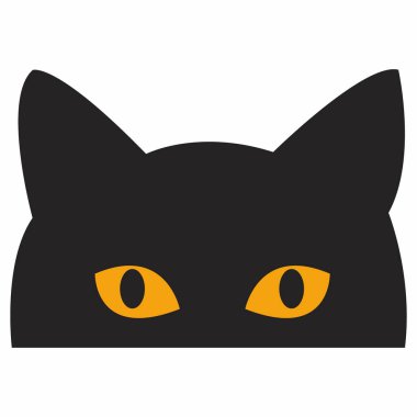 cute cat head illustration eps clipart