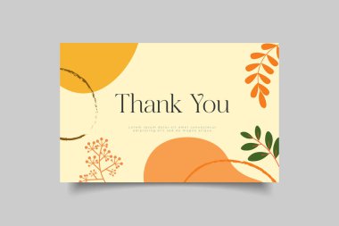 thank you card template design