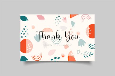 thank you card template design