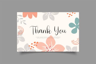 thank you card template design