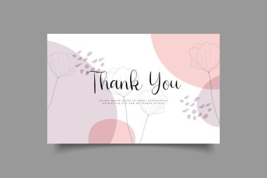 thank you card template design