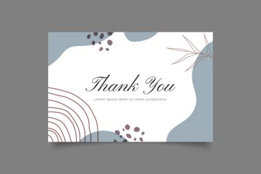 thank you card template design 