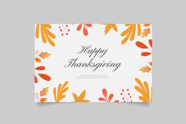 thanksgiving card template design