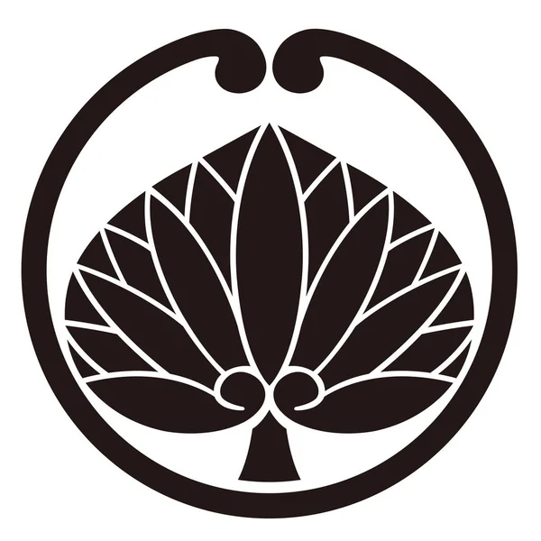 Герб Семейства Аой — стоковый вектор