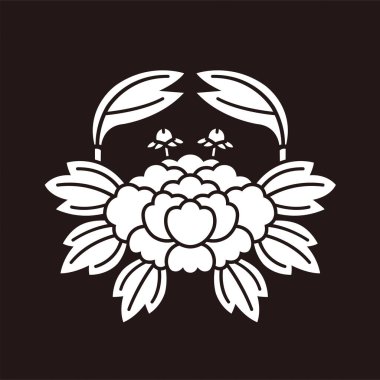 Japon geleneksel aile arması vektör verisi