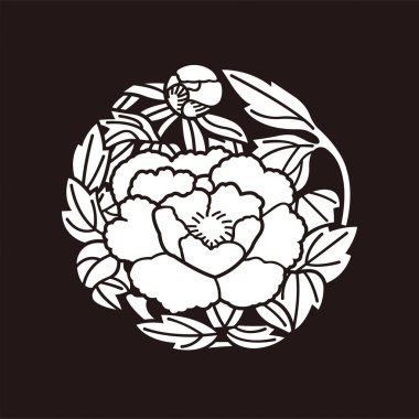 Japon geleneksel aile arması vektör verisi