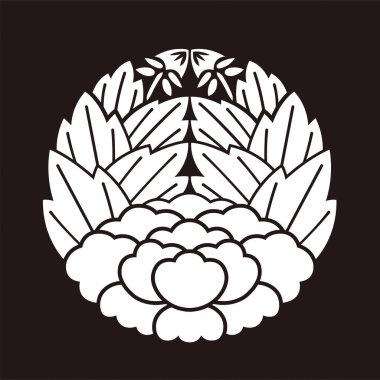 Japon geleneksel aile arması vektör verisi