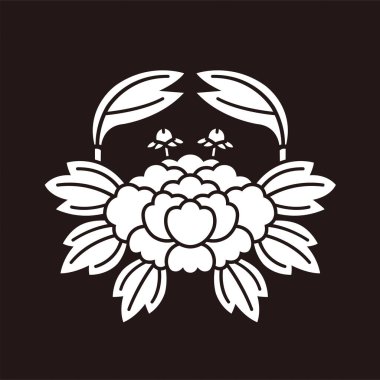 Japon geleneksel aile arması vektör verisi