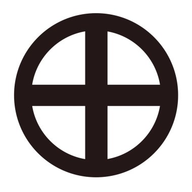 Japon geleneksel aile arması vektör verisi