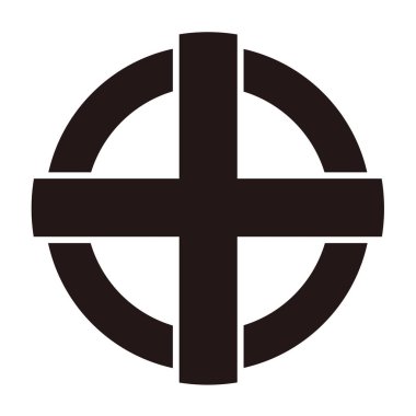 Japon geleneksel aile arması vektör verisi