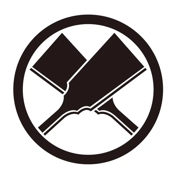 Geleneksel Japon aile arması Hagoita vektör verisi