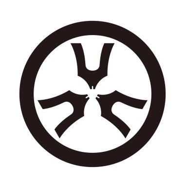 Japon geleneksel aile arması vektör verisi Aile arması Kotobashira