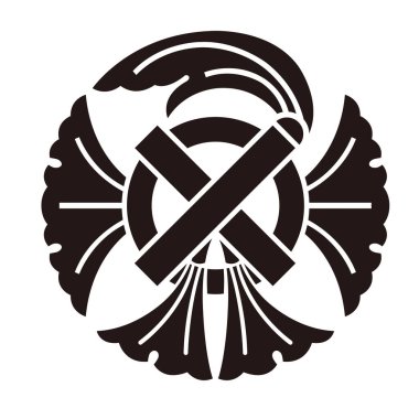 Vector data of traditional Japanese family crest, Morimon clipart