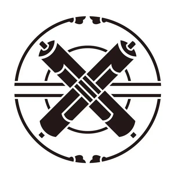 Geleneksel Japon aile arması Morimon 'un vektör verileri