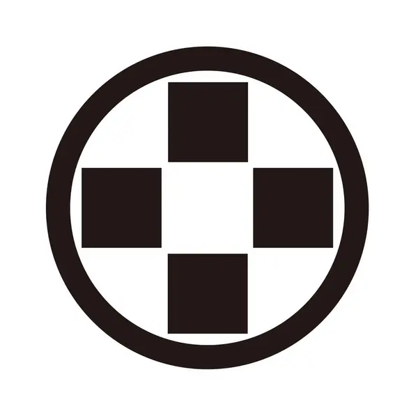 Geleneksel Japon aile armasının vektör verileri, taş arma