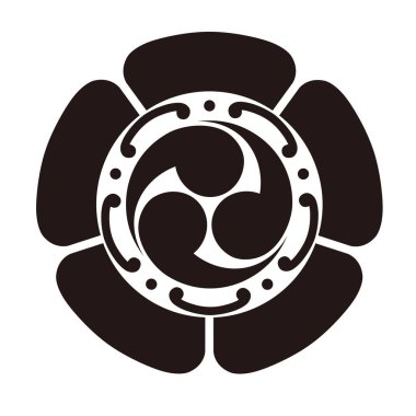 Bu geleneksel Japon aile arması Mokkomon 'un vektör verisi.
