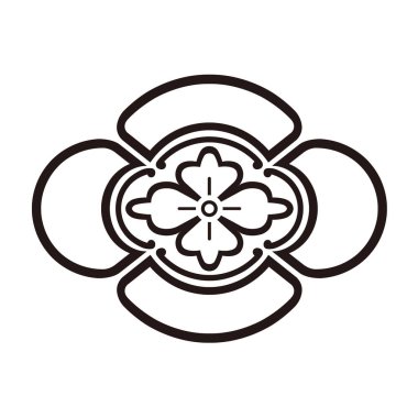 Bu geleneksel Japon aile arması Mokkomon 'un vektör verisi.