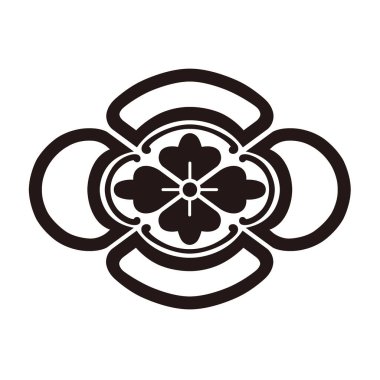 Bu geleneksel Japon aile arması Mokkomon 'un vektör verisi.