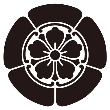 Bu geleneksel Japon aile arması Mokkomon 'un vektör verisi.