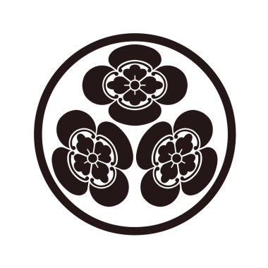 Bu geleneksel Japon aile arması Mokkomon 'un vektör verisi.