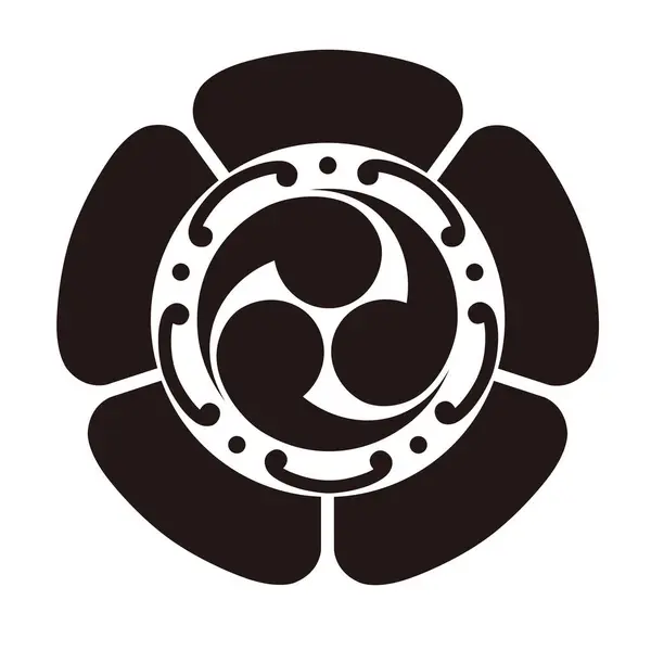 Bu geleneksel Japon aile arması Mokkomon 'un vektör verisi.