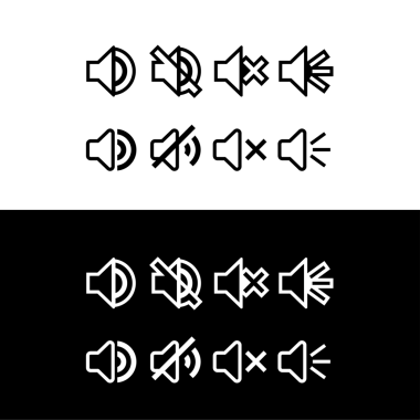 Hoparlörün sesini gösteren simge ya da işaret