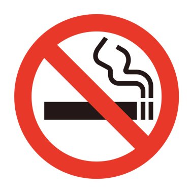 Sigara içilmeyen işaret vektörü tasarımı