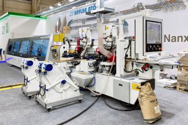 WoodTech 2023 WoodTech 2023 Woodworking Machinery Expo, Tuyap: İstanbul, Türkiye - 20 Ekim 2023.